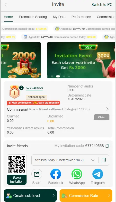 S92 Bet Game